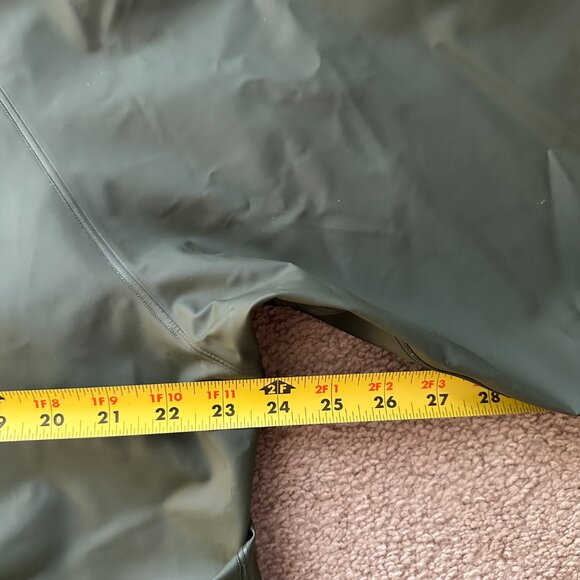 Helly Hansen Jacket Mens Medium Snap Button Close Rain Waterproof Green Hood - Picture 11 of 12